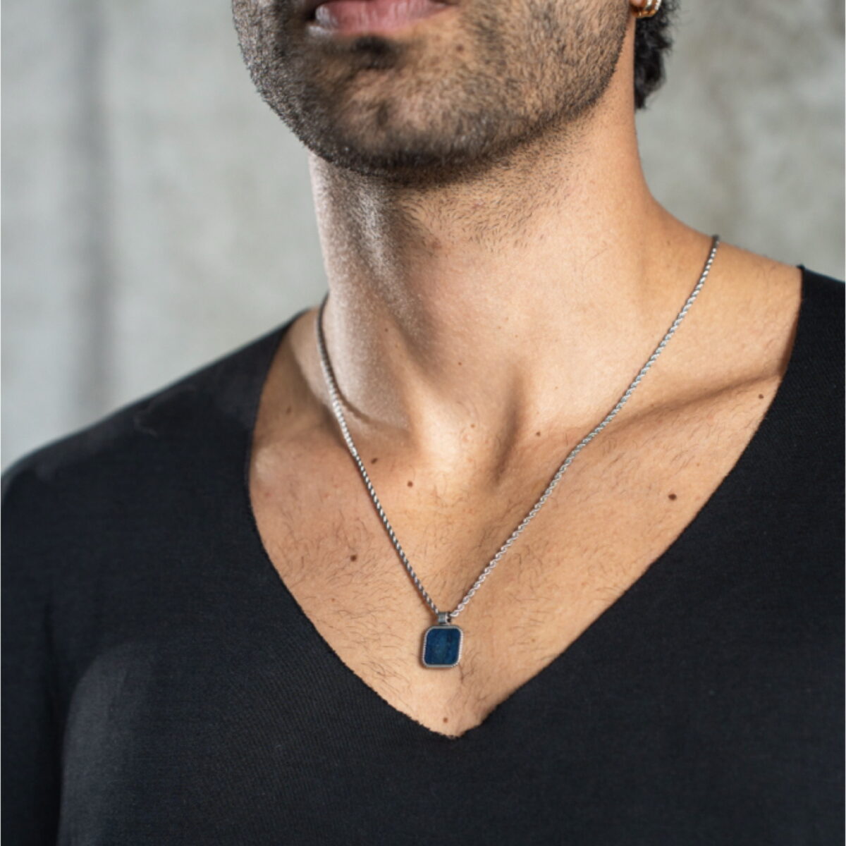 LAPIS SQUARE NECKLACE