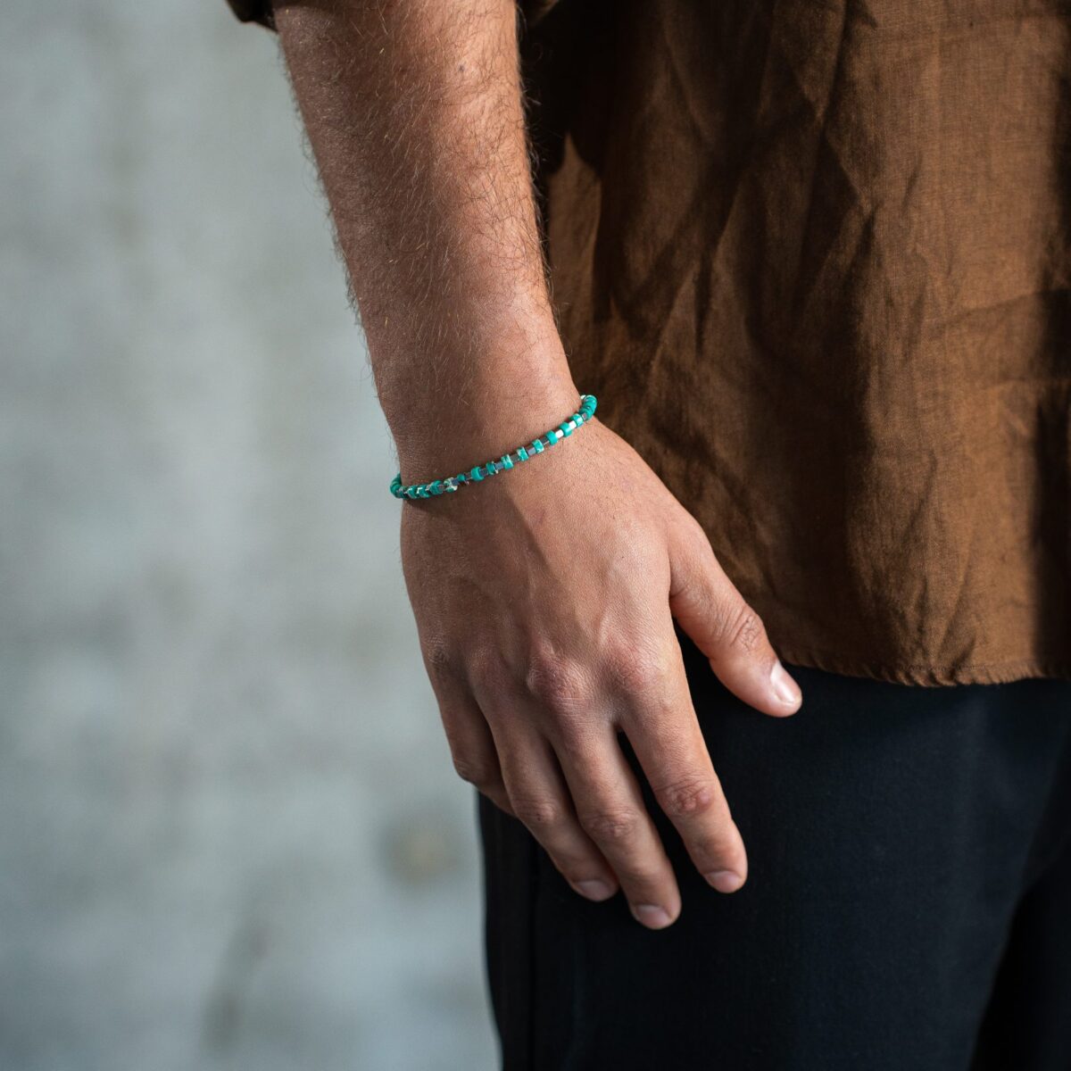 Turquoise Silver Essence Bracelet